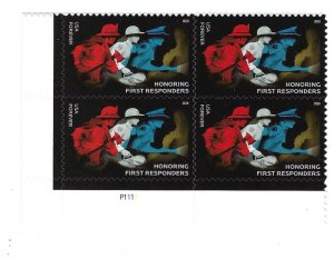 U.S. #5316 FIRST RESPONDERS PLATE BLOCK MINT, NH