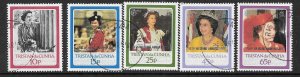 TRISTAN DA CUNHA SG438/42 1988 ROYAL RUBY WEDDING FINE USED