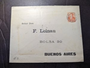 1896 Republic of Argentina Cover Nicolas to Buenos Aires F Leinau