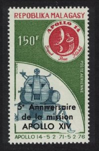 Malagasy Rep. Ovpt '5e Anniversaire de la mission APOLLO XIV' 1976 MNH