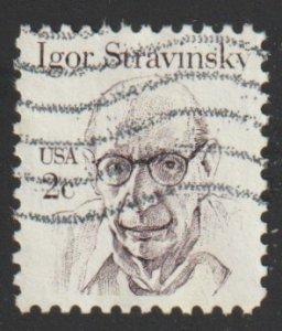 SC# 1845 - (2c) - Igor Stravinsky, Used Single