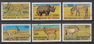 Chad 367-372 Animals CTO NH VF