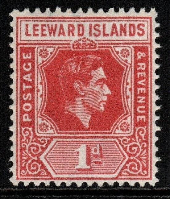 LEEWARD ISLANDS SG99d 1948 1d RED MTD MINT