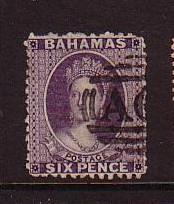 Bahamas Sc 14 1863 6d lilac Victoria stamp used