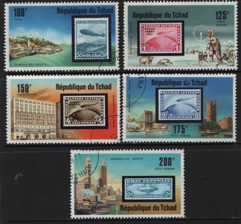 CHAD,  327, C206-C209 USED SET