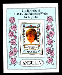 Anguilla 639Fh Princess Diana Souvenir Sheet MNH VF