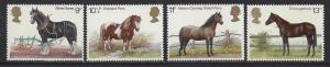 Great Britain Scott 839-842 MNH Set - Horses (1978)