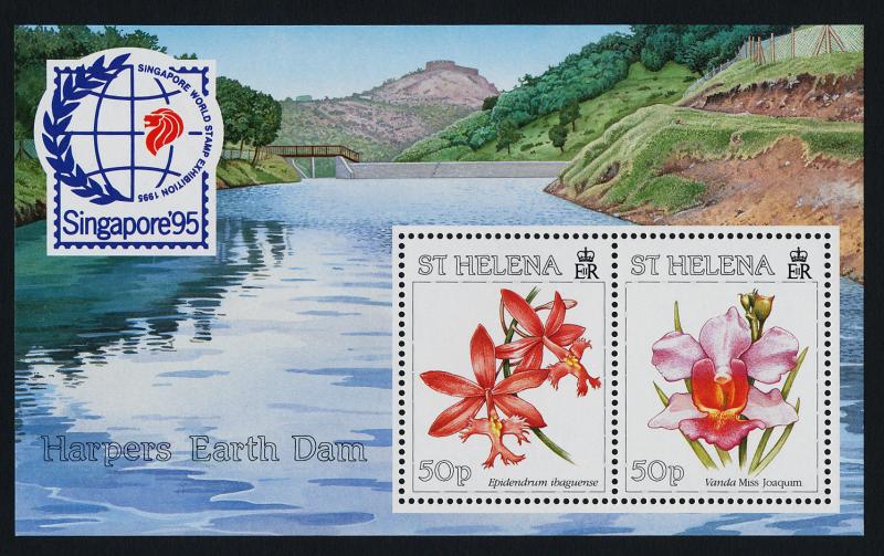 St Helena 660 MNH Orchids, Flowers