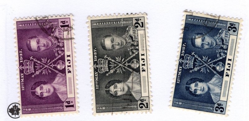 Fiji #114-116 Used - Stamp - CAT VALUE $5.75