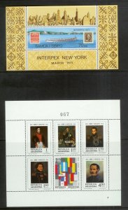 WORLDWIDE (190) Souvenir Sheets & Mini-Sheets ALL Mint Never Hinged
