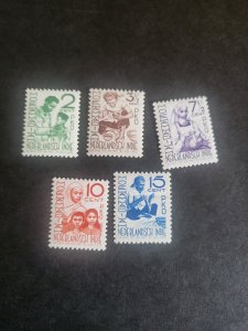 Stamps Netherlands Indies Scott #B52-6 hinged