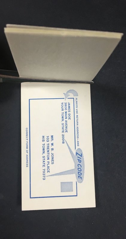 US # BK114 #1213c SLOGAN 2 TAGGED COMPLETE UNEXPLODED BOOKLET $240 LOT #C 9201