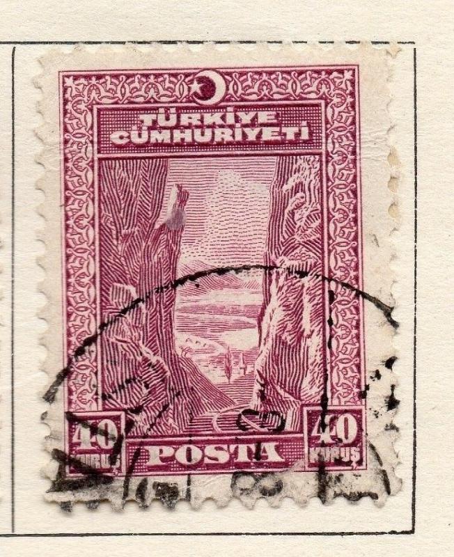 Turkey 1929-30 Early Issue Fine Used 40k. 152658 