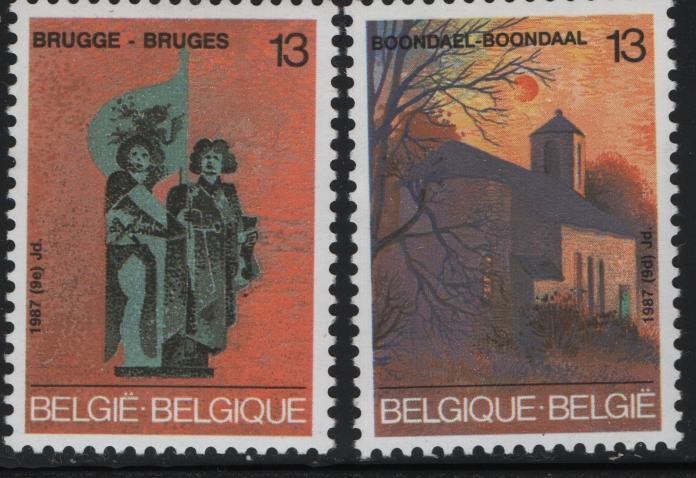 Belgium 1271-1275 (4) set  MNH, 1987 Tourism