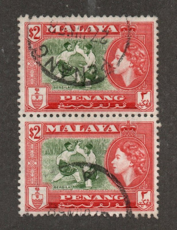 Penang - SG# 53 Used - PAIR         /          Lot 1024288