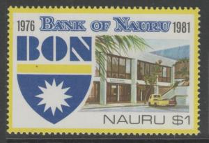 NAURU SG243 1981 5th ANNIV OF BANK OF NAURU $1 MNH