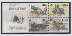 Ireland Sc 739a 1989 Old Car stamp booklet pane mint NH
