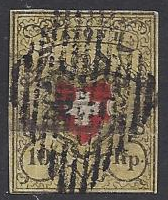 Switzerland #8 used, Federal Administration issued 1850