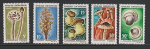 Central Africa Scott # 81 - 85 Set VF lightly hinged scv $ 168 ! see pic !