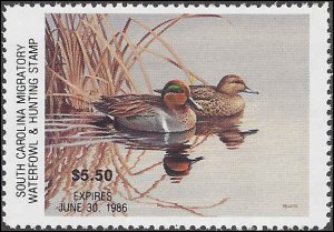 SC5 Mint,OG,NH... State Duck Stamp.. SCV $60.00