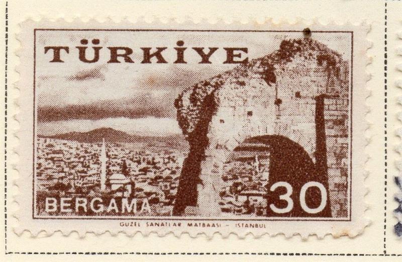 Turkey 1957 Early Issue Fine Mint Hinged 30k. 093083