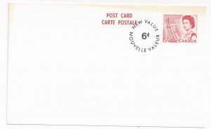 Canada UX108 Postal Card 1969 New Value Surcharge QE II Centennial Unused