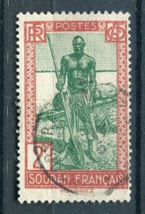 FRENCH COLONIES; SOUDAN 1931 early Pictorial issue fine used 2Fr. value