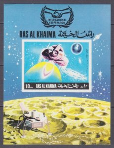 1969 Ras Al Khaima 321/B72b Apollo 11 moon landing 25,00 €