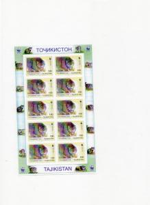 Tajikistan 1996 Sc#92/95 WWF Pallas Cats 4 Sheetlets  IMPERFORATED PROOFS