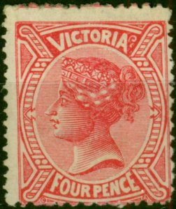 Victoria 1883 4d Rose-Red SG213 Good MM