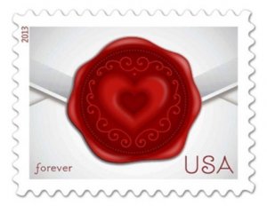 2013 46c Sealed with Love Scott 4741 Mint F/VF NH