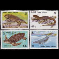 VIRGIN IS. 1988 - Scott# 625-8 Wildlife Set of 4 NH perf.toned