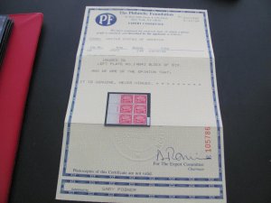 US  SCOTT # C6 24 CENT AIRMAIL  PLATE BLOCK PF CERT. SET SUPERB MNH