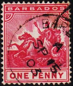 Barbados. 1892 1d S.G.107 Fine Used