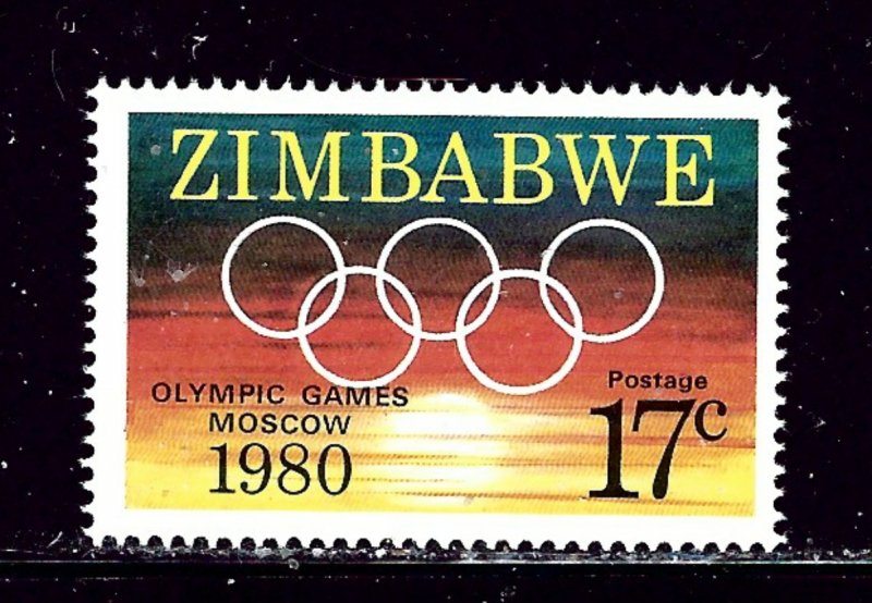 Zimbabwe 433 MNH 1980 Olympics