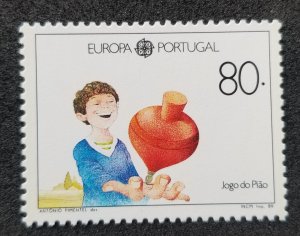 *FREE SHIP Portugal EUROPA CEPT Children Games Spinning Top 1989 (stamp) MNH