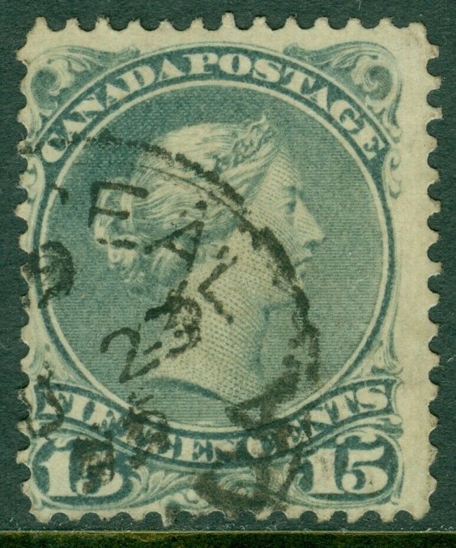 EDW1949SELL : CANADA 1868 Scott #30b Blue Grey. Fine, Used, Sound. Catalog $75.