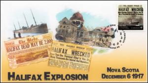 CA17-015, 2017, FDC, Halifax Explosion, Nova Scotia, Day of Issue, 