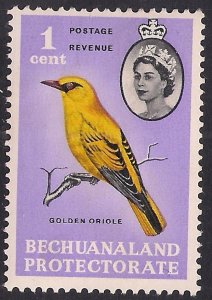 Bechuanaland 1961 QE2 1ct African Golden Oriole MM SG 168 ( R796 )