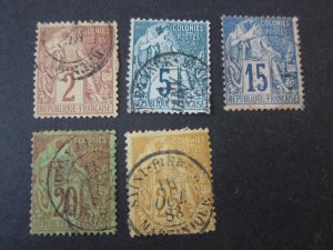 France 1881 Sc 47,49,51-3 FU