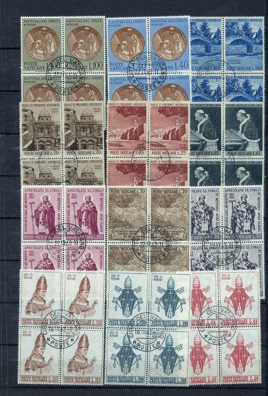 Vatican Religion Art Blocks Used )210 Stamps (NT612