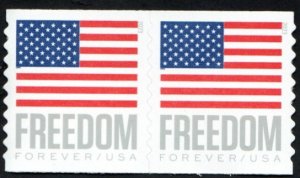 SC# 5788 - (63c) - Flag & FREEDOM - MNH - Coil Pair