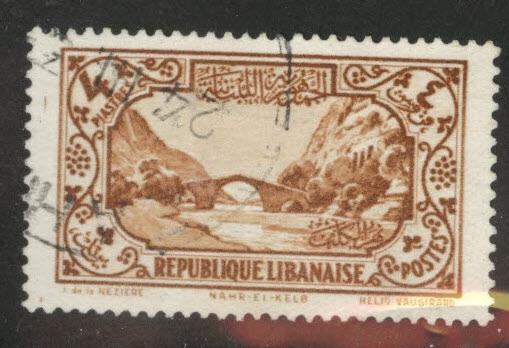 LEBANON Scott 125 used 1930 stamp