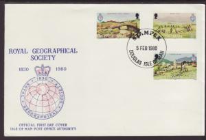 Isle of Man Geographical Society 1980 U/A FDC BIN