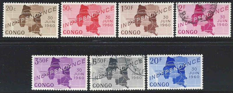 Congo Dem. Rep.~ 1960 ~ # 356-65 Shrt Set 7/10 - MX, cv 1.50