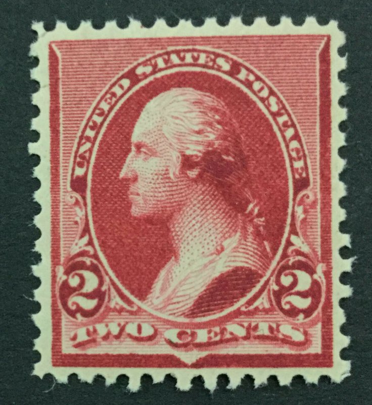 MOMEN: US #220 MINT OG NH POST OFFICE FRESH #29822