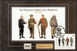 CANADA #2635 - 150th ANN PRINCESS of WALES' OWN REGIMENT - MAXICARD