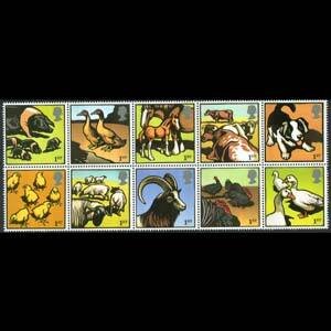 G.B. 2005 - Scott# 2260a Farm Animals Set of 10 NH