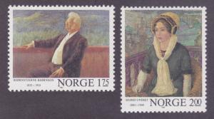 Norway 810-11 MNH 1982 Paintings Set Very Fine