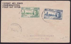 FIJI 1946 Victory set on FDC ex NABOUWALU..................................67866